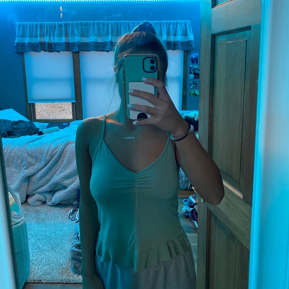 Green American eagle soft and sexy tank